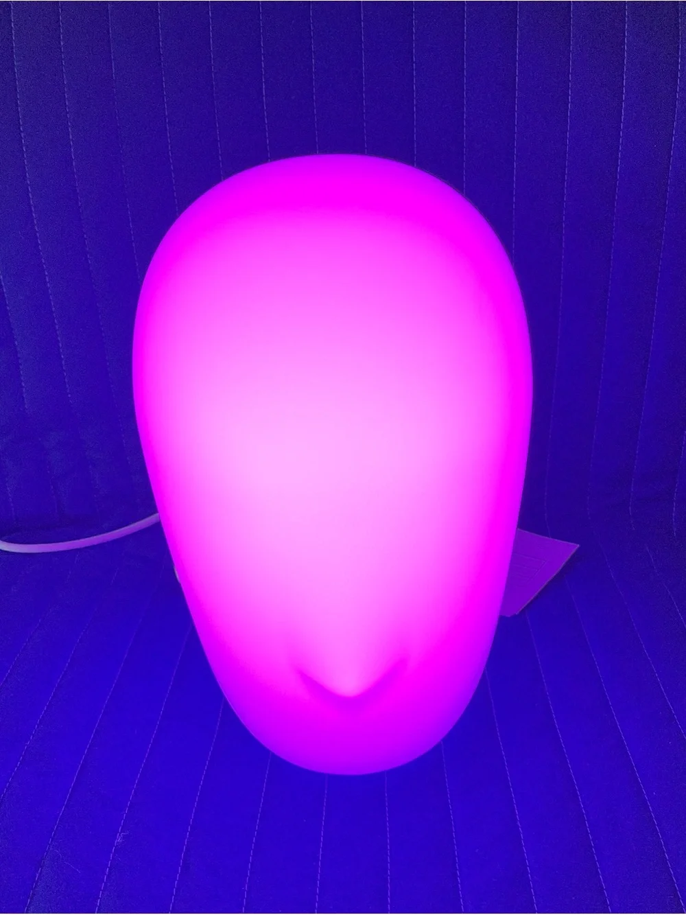 IKEA White Matte Head-Shaped Accent Lantern